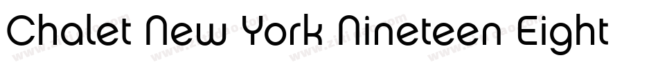 Chalet New York Nineteen Eighty字体转换